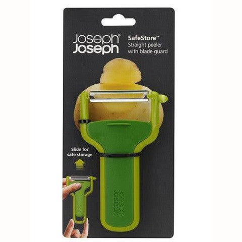 Joseph Joseph SafeStore Straight Peeler with Blade Guard Green - YesWellness.com