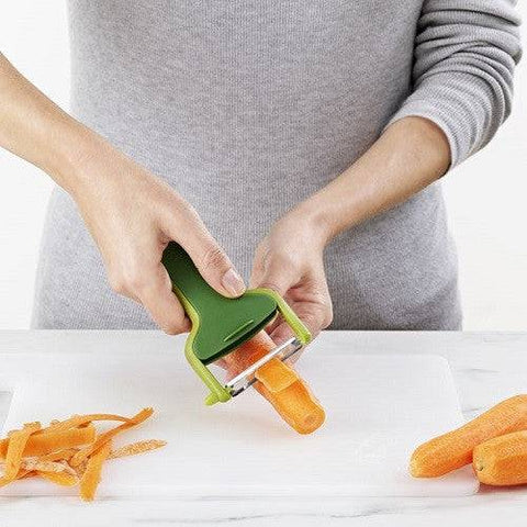 Joseph Joseph SafeStore Straight Peeler with Blade Guard Green - YesWellness.com