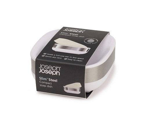Joseph Joseph Slim Steel Compact Soap Dish - YesWellness.com