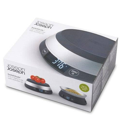 Joseph Joseph SwitchScale 2-in-1 Digital Scale with Reversible Lid - YesWellness.com