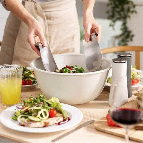 Joseph Joseph Uno Salad Bowl with Stainless Steel Servers - YesWellness.com