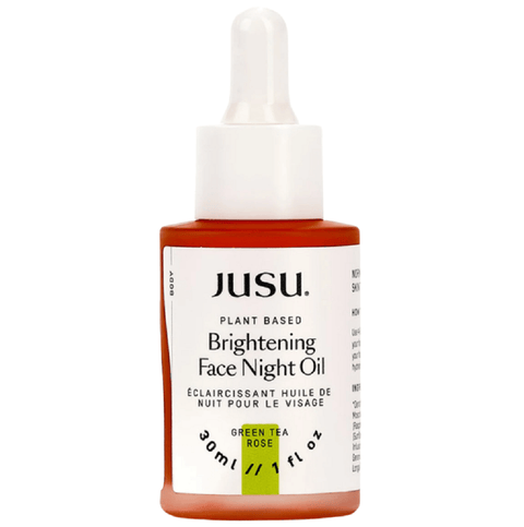 JUSU Plant Based Brightening Face Night Oil Green Tea Rose - 30mL - YesWellness.com