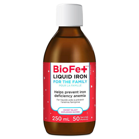 KidStar Nutrients BioFe+ Iron Liquid For The Family - Sweet Blast 250mL - YesWellness.com
