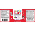 KidStar Nutrients BioFe Pure Iron 10mg - Natural Grape 60 Chewable Tablets - YesWellness.com