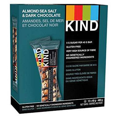 Kind Snacks Almond Sea Salt & Dark Chocolate 12 x 40g box - YesWellness.com