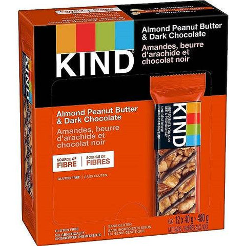 Kind Snacks Peanut Butter Dark Chocolate & Protein Bars 12 x 40g box - YesWellness.com