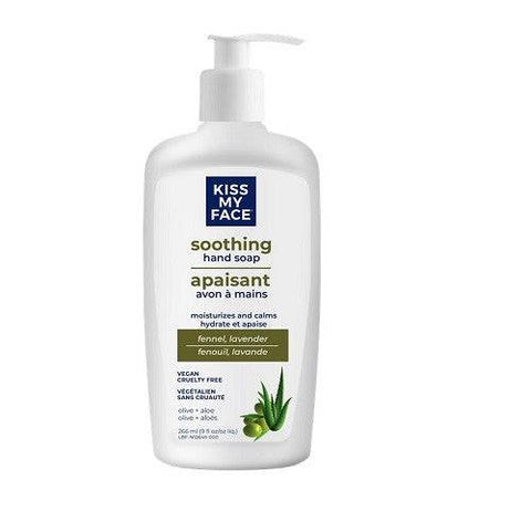 Kiss My Face  Soothing Hand Soap  Olive + Aloe 266ml - YesWellness.com
