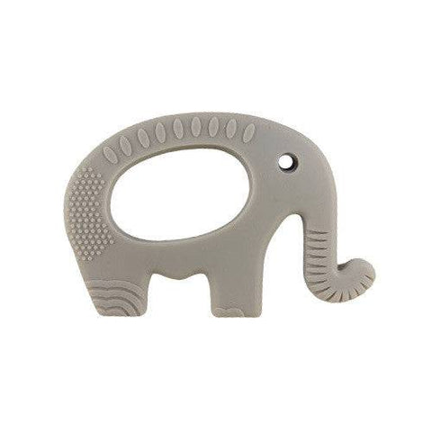Knute Kids Elephant Shape Silicone Teether - Grey