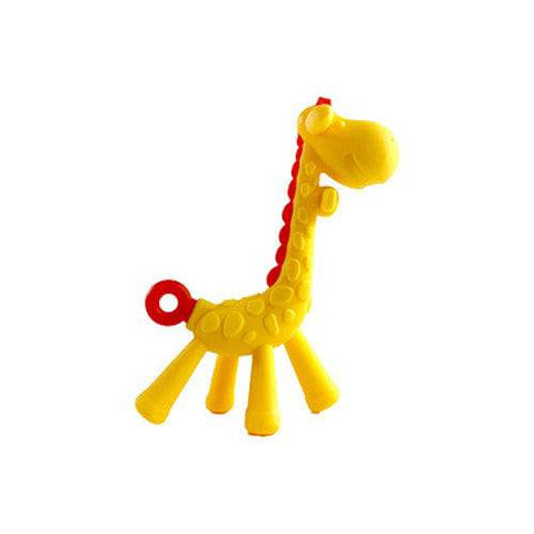 Knute Kids Giraffe Shape Silicone Teether - Yellow