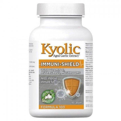 Kyolic Aged Garlic Extract Formula 103 - Immuni-Shield Capsules - YesWellness.com