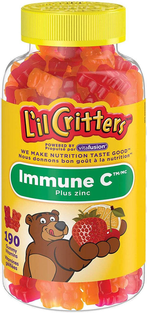 L'il Critters Immune C Plus Zinc 190 Gummy Vitamins - YesWellness.com