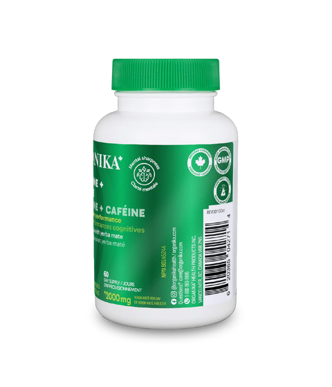Organika L-Theanine Caffeine 2000mg 60 Capsules