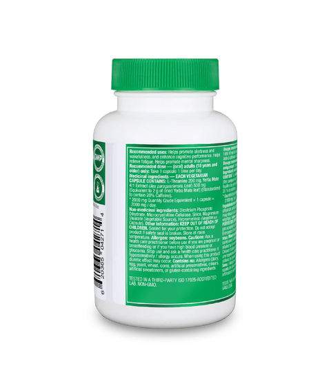 Organika L-Theanine Caffeine 2000mg 60 Capsules