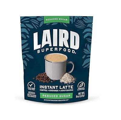 Laird Superfood Instant Latte Reduced Sugar 227g - YesWellness.com