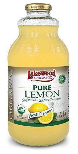Lakewood Organic Pure Lemon Juice 375 ml - YesWellness.com
