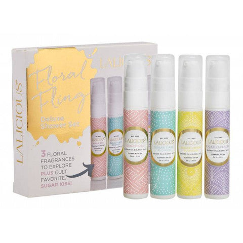 Lalicious Deluxe Shower Set - Floral Fling - YesWellness.com