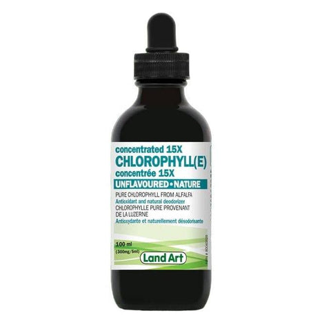 Land Art Concentrated 15X Chlorophyll Unflavored 100mL - YesWellness.com