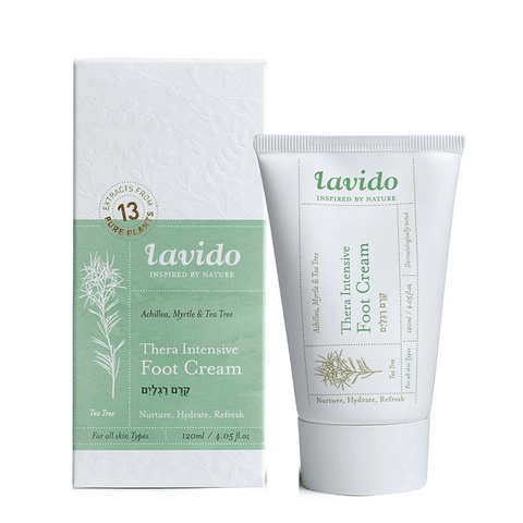 Expires February 2026 Clearance Lavido Thera Intensive Foot Cream Achillea, Myrtle & Tea Tree 120 mL