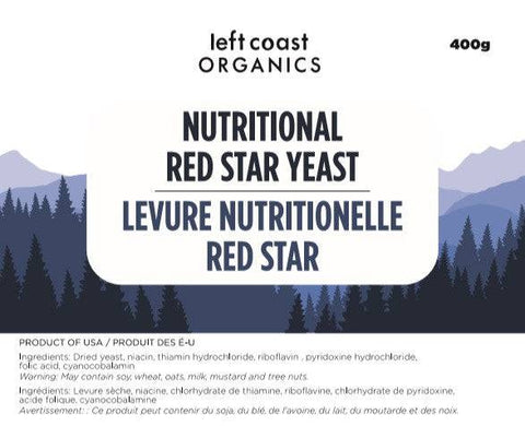 Left Coast Organics Nutritional Red Star Yeast 400g - YesWellness.com
