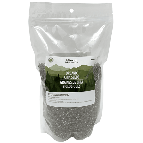Expires March 2026 Clearance Left Coast Organics Organic Chia Seeds 900g