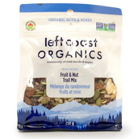 Left Coast Organics Organic Fruit & Nut Trail Mix 250g - YesWellness.com