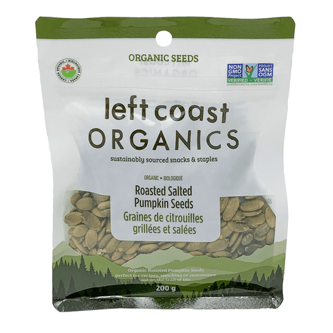 Left Coast Organics Organic Pumpkin Seeds - Roasted Salted - YesWellness.com
