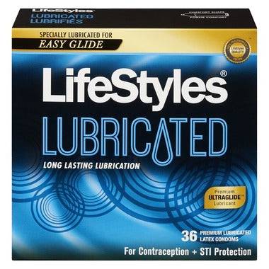LifeStyles Lubricated Premium Lubricated Latex Condoms - 36 Count - YesWellness.com