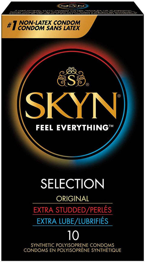 LifeStyles SKYN Selection Natural Latex Free Lubricated Condoms 10 Count - YesWellness.com