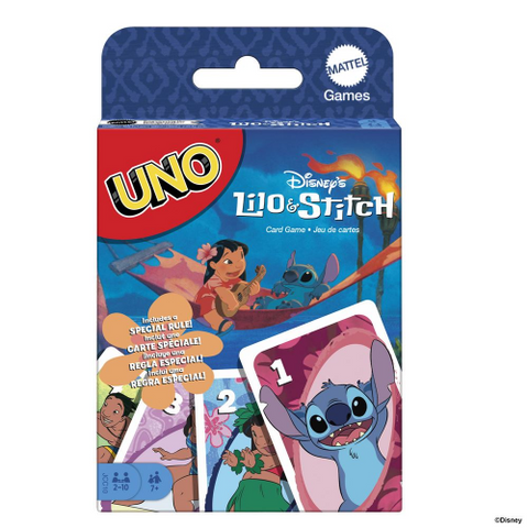 Mattel Lilo and Stitch Uno Game Card for Kids, Adults & Family