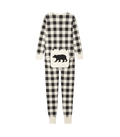 Little Blue House by Hatley Adult Union Suit - Cream Plaid - YesWellness.com