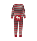 Little Blue House by Hatley Adult Union Suit Fair Isle Moose - YesWellness.com