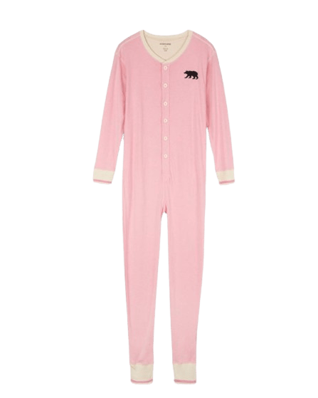 Little Blue House by Hatley Adult Union Suit Pink Bear Bum - Size XL - YesWellness.com