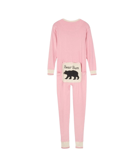 Little Blue House by Hatley Adult Union Suit Pink Bear Bum - Size XL - YesWellness.com