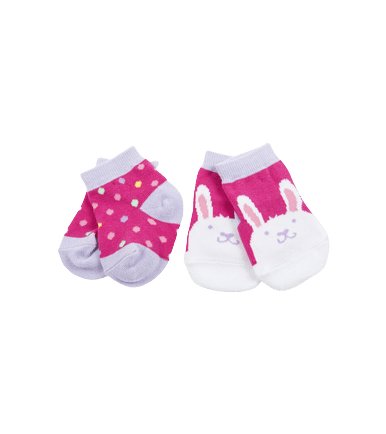 Little Blue House by Hatley Baby Socks Funny Bunny 2-Pack 0-12M - YesWellness.com