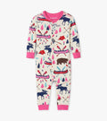 Little Blue House by Hatley Baby Union Suit Pretty Sketch Country - YesWellness.com