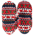 Little Blue House by Hatley Fair Isle Bear Adult Warm and Cozy Slippers - YesWellness.com