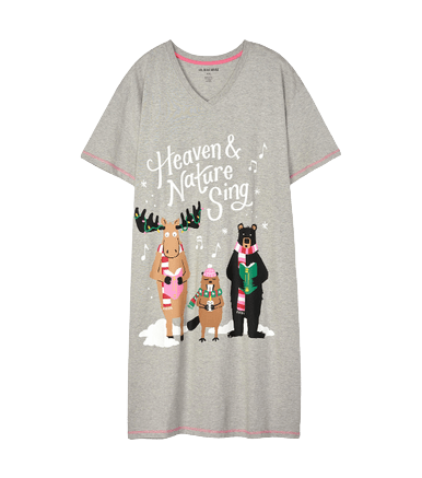 Little Blue House by Hatley Heaven and Nature Sing Women's Sleepshirt One Size - YesWellness.com