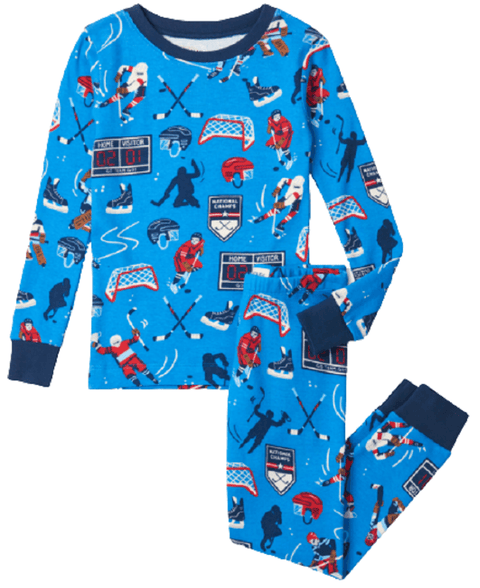 Little Blue House by Hatley Hockey Champs kids Pajama Set - YesWellness.com