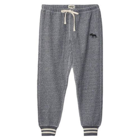 Little Blue House by Hatley Marled Grey Moose Women's Heritage Slim Fit Joggers - YesWellness.com