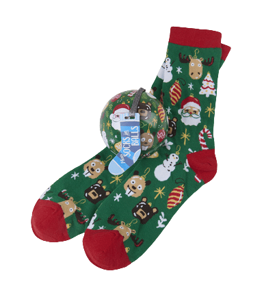 Little Blue House by Hatley Men's Socks in Ball Holiday Ornaments - YesWellness.com