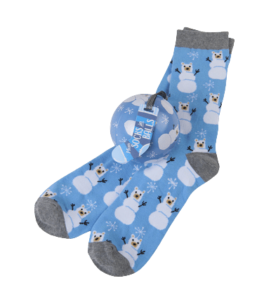 Little Blue House by Hatley Men's Socks in Ball Snow Bears - YesWellness.com