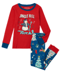 Little Blue House by Hatley Rockin Holidays Kids Applique Christmas Pajama Set - YesWellness.com