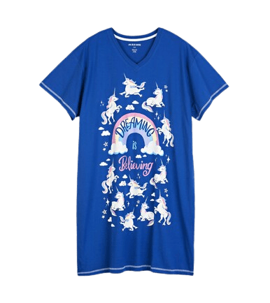 Little Blue House by Hatley Women's Sleepshirt One Size - Rainbow Unicorns - YesWellness.com