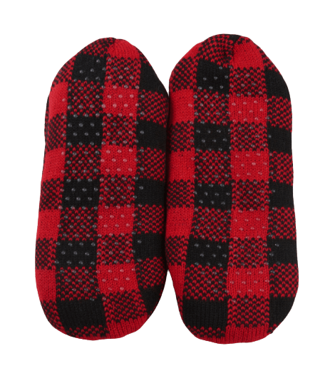 Little Blue House by Hatley Women's Warm and Cozy Slippers - Buffalo Plaid - YesWellness.com