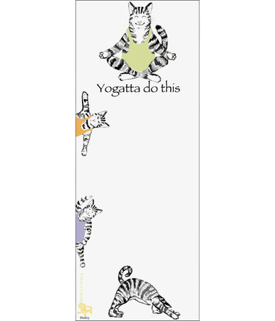 Little Blue House by Hatley Yogatta Do This (Cat) Magnetic List - YesWellness.com