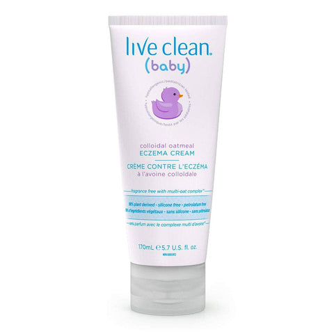 Live Clean Baby Colloidal Oatmeal Eczema Cream 170mL - YesWellness.com