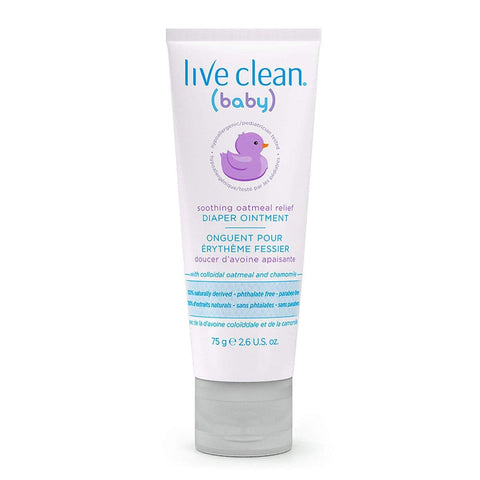 Live Clean Baby Soothing Oatmeal Relief Diaper Ointment 75g - YesWellness.com