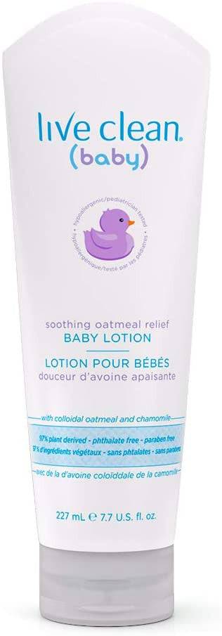 Live Clean Baby Soothing Oatmeal Relief Lotion 227mL - YesWellness.com
