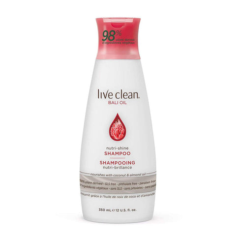 Live Clean Bali Oil Nutri-Shine Shampoo 350mL - YesWellness.com