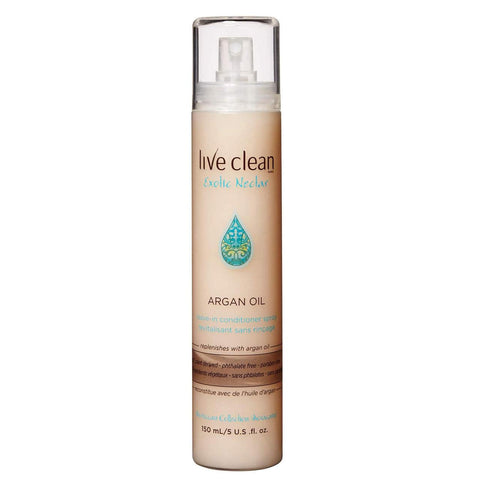 Live Clean Exotic Nectar Argan Oil Leave-In Conditioner Spray 150mL - YesWellness.com